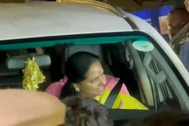 প্রায় ১০ ঘণ্টা জিজ্ঞাসাবাদের পর ইডি অফিস ছাড়লেন কে কবিতা