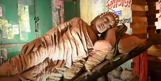 কৃষক আন্দোলনের অভিনব ছবি তুলে ধরল বোসপুকুর তালবাগান সার্বজনীন