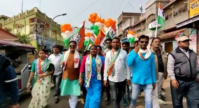 ১৩ নম্বর ওয়ার্ডে প্রচারে জামুরিয়ার বিধায়ক