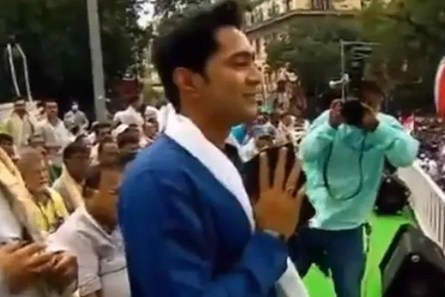 সভাস্থলে পৌঁছলেন অভিষেক বন্দ্যোপাধ্যায়