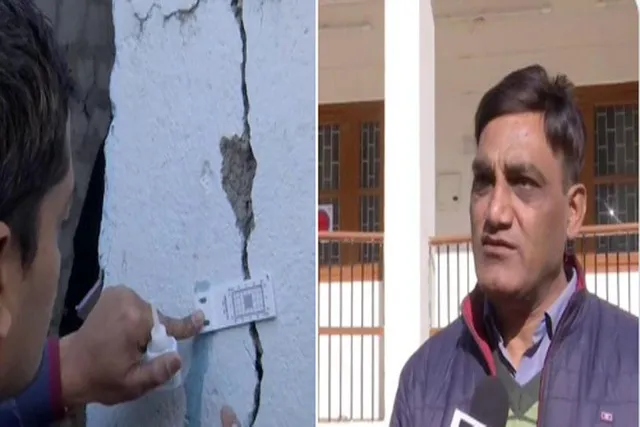 জোশীমঠে ফাটল ধরা বাড়িগুলি পরিদর্শন করলেন ইঞ্জিনিয়াররা