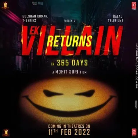 অবশেষে প্রকাশ্যে এক ভিলেন রিটার্ন ছবির পোস্টার