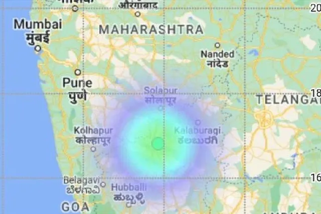 রাতের মহারাষ্ট্রে ভূমিকম্প
