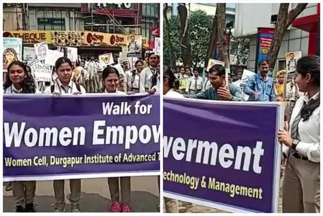 নারী শক্তির সম্মানে বেসরকারী কলেজের র‍্যালি