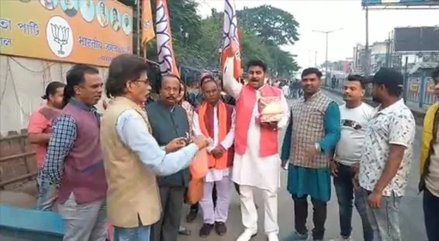 আসানসোল বাজারে বিজেপির উল্লাস