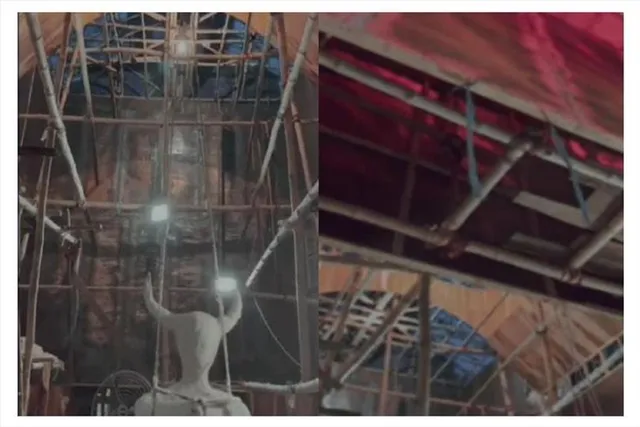 এই বছর সন্তোষপুর এভিনিউ সাউথ ক্লাবের প্যান্ডেল কি দিয়ে তৈরী হচ্ছে জানেন?