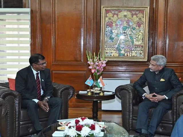 বিদেশমন্ত্রী জয়শঙ্কর আজ ফিজির উপ-প্রধানমন্ত্রীর সঙ্গে সাক্ষাৎ করেছেন