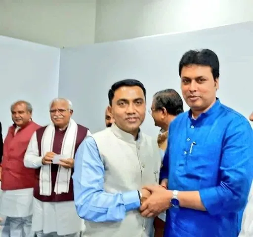 গোয়ার মুখ্যমন্ত্রীকে শুভেচ্ছা ত্রিপুরার মুখ্যমন্ত্রীর