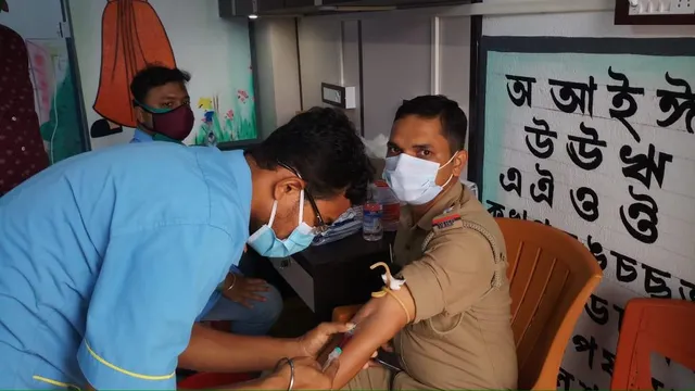 পুলিশদের স্বাস্থ্য পরীক্ষায় বিশেষ শিবির