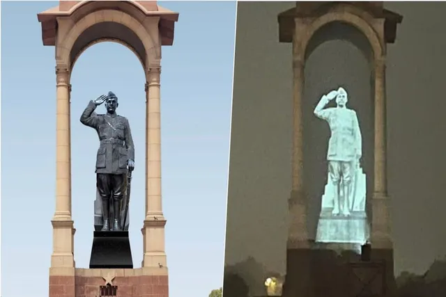 ইন্ডিয়া গেটে নিষ্প্রদীপ নেতাজীর মূর্তি, শুরু রাজনৈতিক তরজা