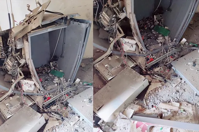 এটিএম-এ বিস্ফোরণ ঘটিয়ে ১৬ লক্ষ টাকা নিয়ে চম্পট