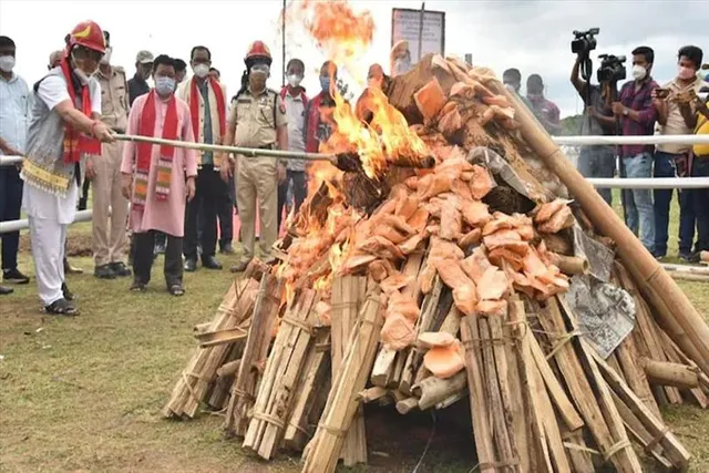 আসামে ১৪৭৭ কেজির বেশি মাদক ধ্বংস