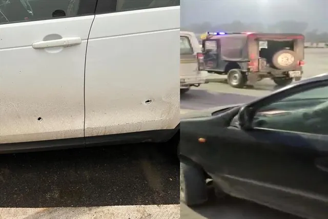 আসাদউদ্দিন ওয়াইসির গাড়িতে গুলি!