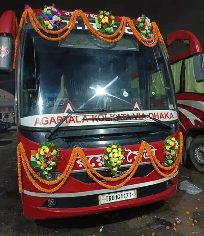 ২ বছর পর চালু হল আগরতলা-ঢাকা-কলকাতা ‘মৈত্রী’ আন্তর্জাতিক বাস পরিষেবা
