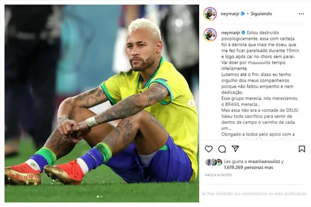 সোশ্যাল মিডিয়া পোস্টে নিজের মনোভাব জানালেন 'মানসিকভাবে ধ্বংস' নেইমার
