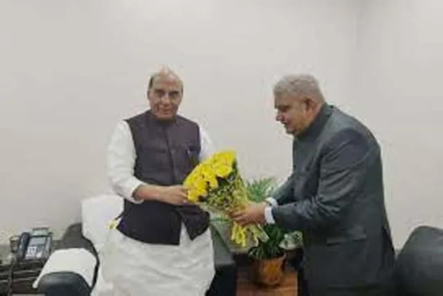 জগদীপ ধনকড়কে শুভেচ্ছা জানালেন রাজনাথ সিং