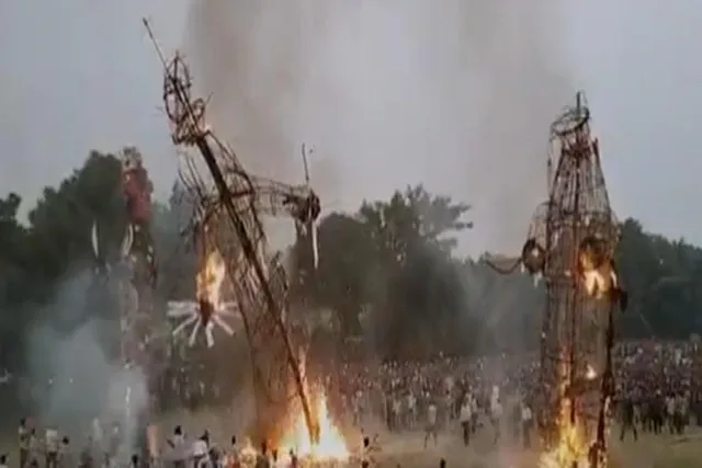 রাবণ দহন করতে গিয়ে ঘটল মারাত্মক দুর্ঘটনা
