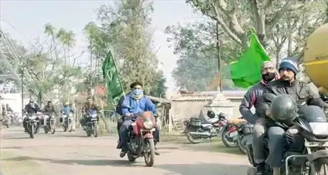 পাণ্ডবেশ্বরে বি কোলিয়ারিতে শ্রমিক সংগঠন HMS-এর র‍্যালি