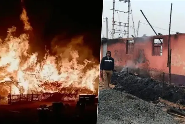 ইসকনের মন্দিরে আগুন