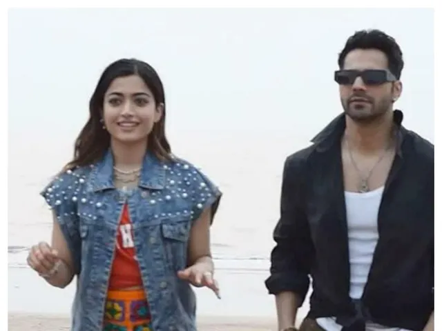 আরবি কুথু- তে গা ভাসালেন বরুণ ও রশ্মিকা দেখুন ভিডিও