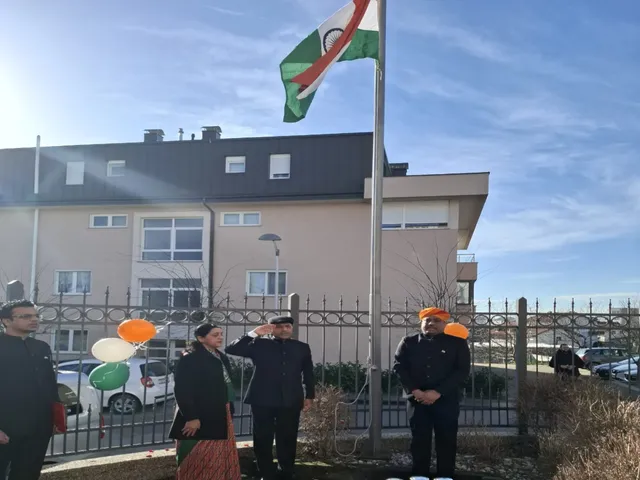A celebration took place at the Indian Embassy in Croatia to mark the 76th anniversary of India's Republic Day