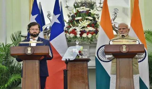 PM Modi Welcomes Chilean President Gabriel Boric Font to India