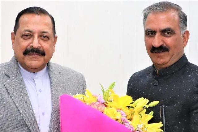 Why did Sukhvinder Singh Sukhu meet Union Minister Dr. Jitendra Singh?