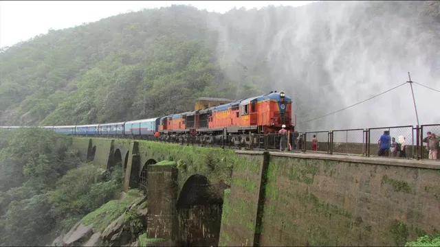 Train derailed in Dudhsagar