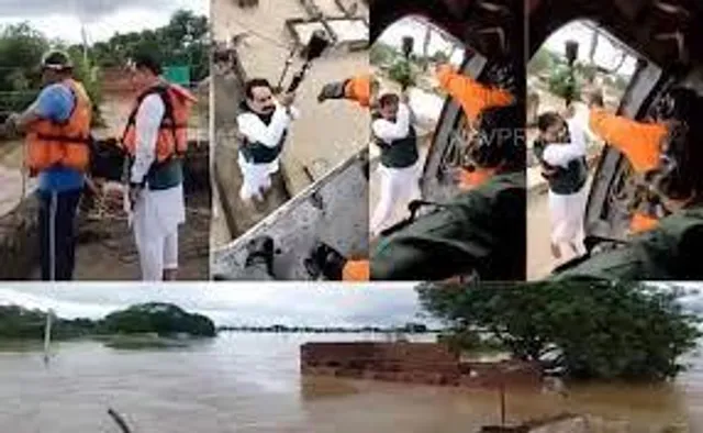 ​MP Home minister airlifted in Bollywood style