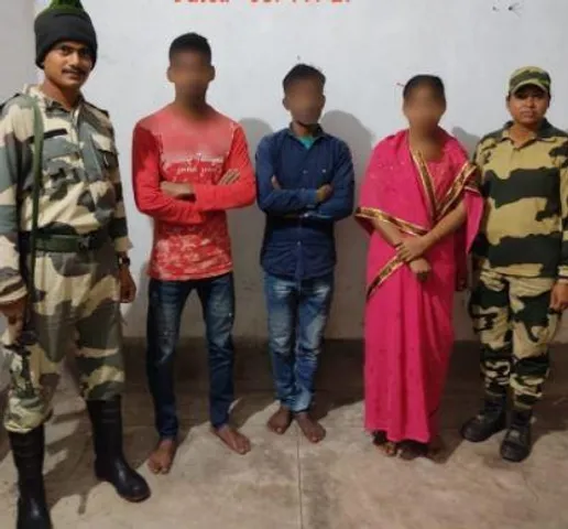 BSF thwarted the attempt of infiltrators on the International Border, apprehended 4