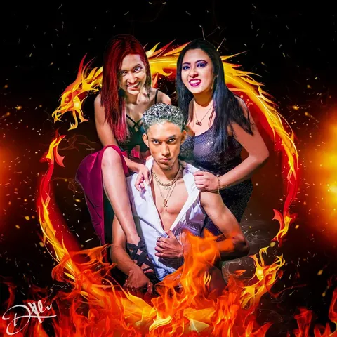 Raynuka, Esther and Sean, winsome threesome of Trinidad