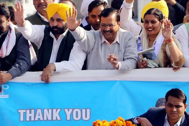 AAP is leading in Punjab