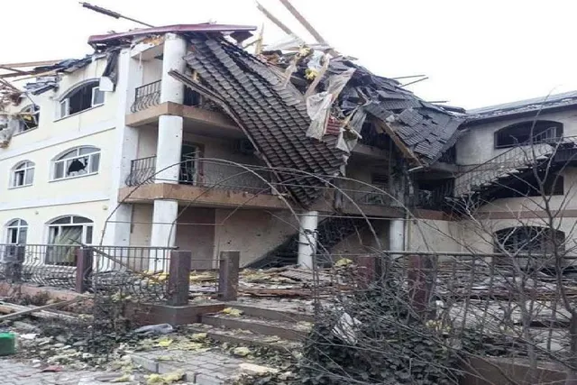 Kherson's hotel attack by Russia: watch video