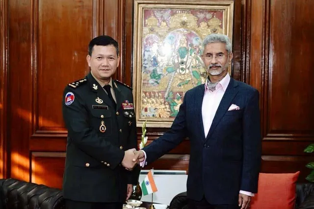 Dr. S. Jaishankar met Lt. Gen. Hun Manet of Cambodia