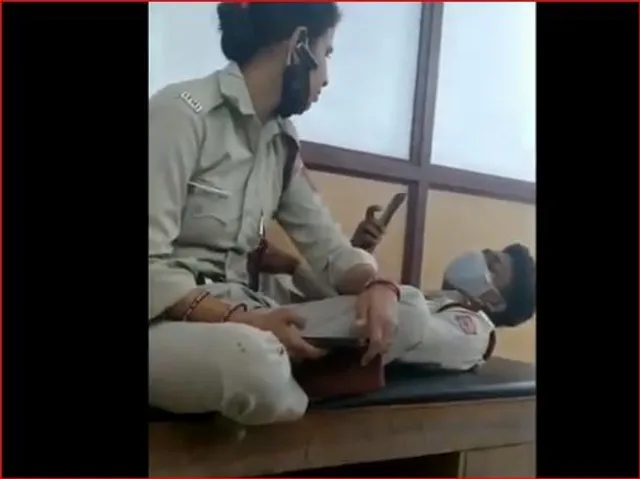 Viral video: Uniformed Delhi civil defence personnel caught in the act