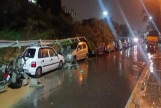 Hazard due to wall collapse in midnight