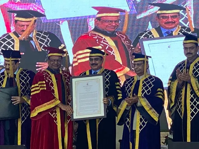 Governor of Assam confers Honorary D.Litt. to Sajjan Bhajanka, Founder Trustee, Heritage Group of Institutions