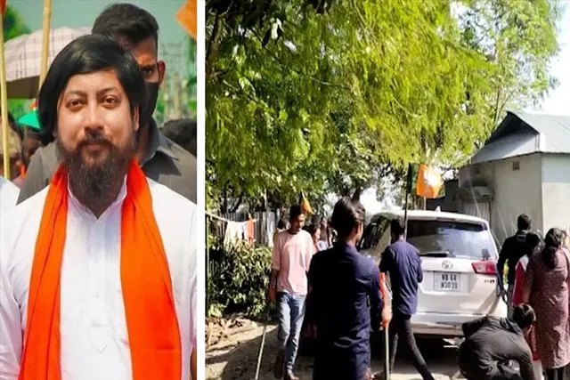 Stones rained on the convoy of Nishith Pramanik,Dinhata has become a battlefield in Trinamool-  BJP conflict