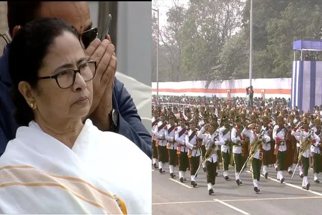 A colorful parade is organized on the Red Road on Republic Day