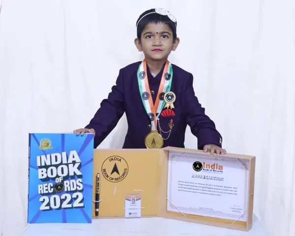 India Book of Records recognized Small girl’s talent