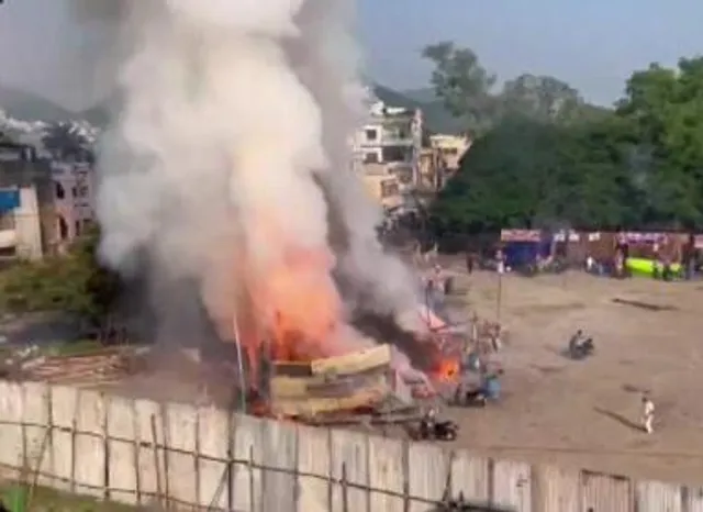 Fire breaks out at firecracker stall in Andhra Pradesh's Vijayawada, 2 dead