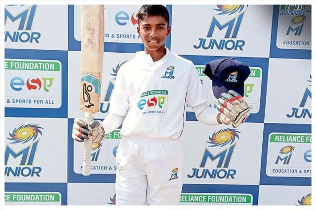 Record! The 13-year-old played an unbeaten 508-run innings