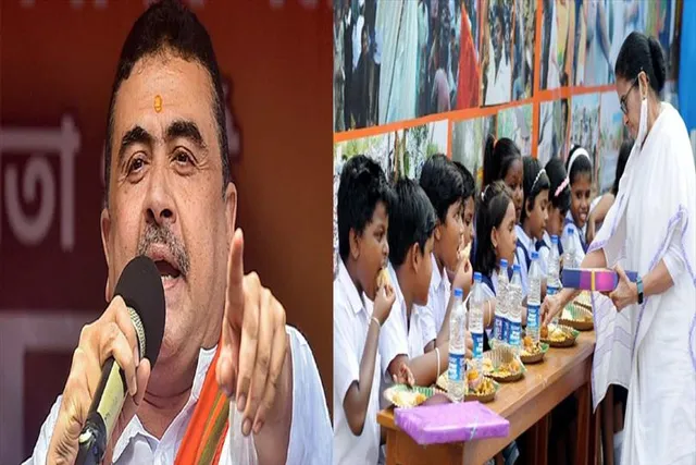Mamata Banerjee grabs from School Childrens' food plates to fund her trips: Suvendu Adhikari