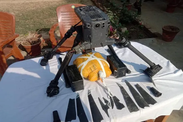 RECOVERY OF DRONE ALONGWITH CONTRABAND ITEM IN DISTRICT TARN-TARAN