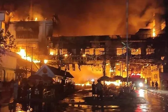 10 people killed in Cambodia hotel casino fire