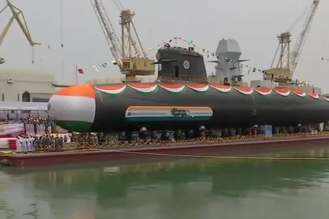 Inauguration of the sixth Scorpin submarine 'INS Vagsheer' of Project-75