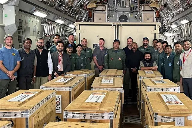 More 12 cheetah's arrived at India, IAF shares pictures