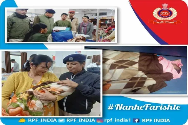 3-month-old baby rescued from train, handed over to safe custody by railway officials