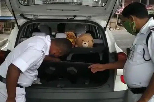 Accident during Naka checking in Cooch Behar