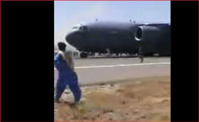 Chaos at Kabul Airport